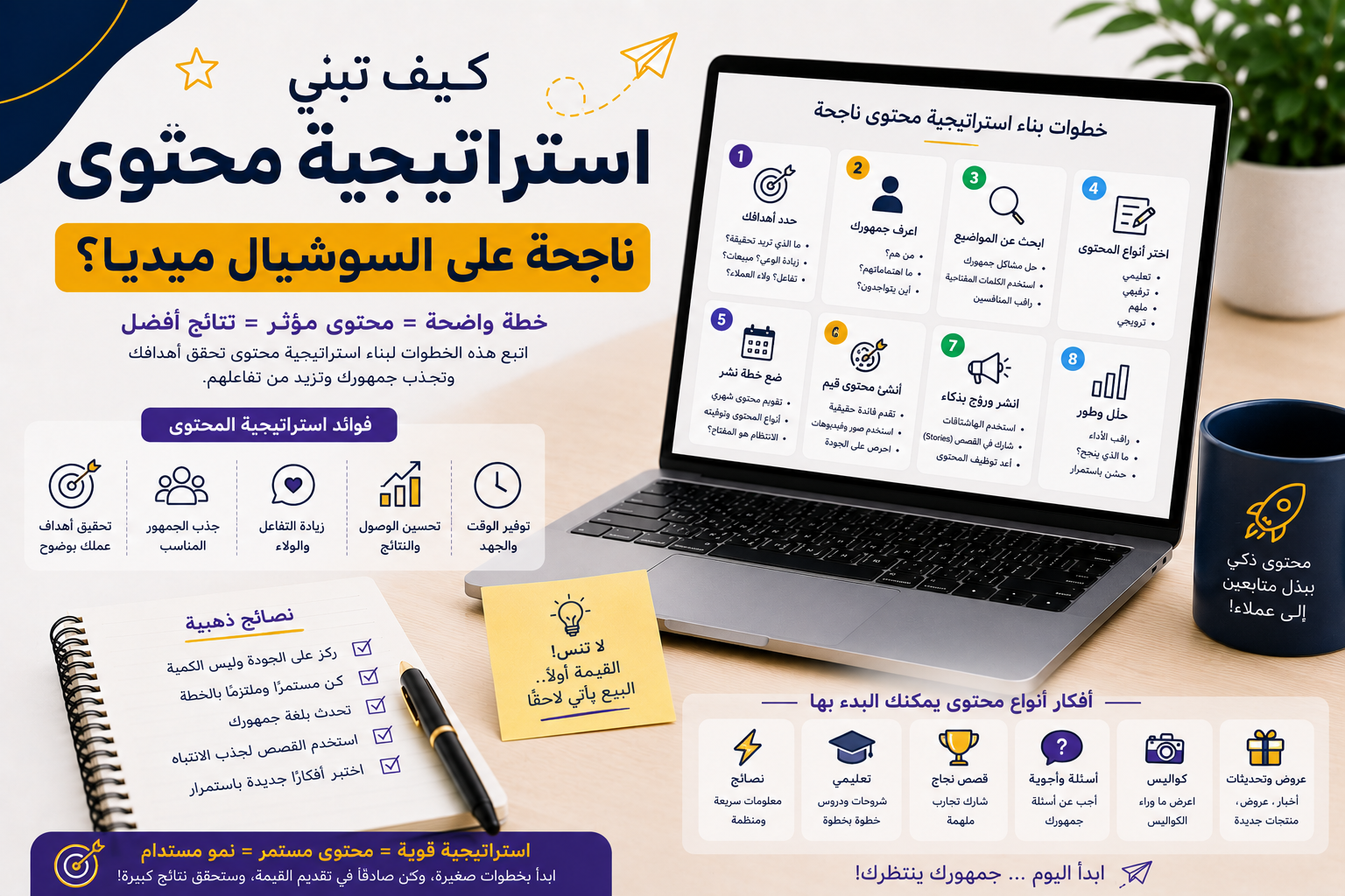 كيف تبني استراتيجية محتوى ناجحة على السوشيال ميديا؟