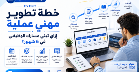 خطة تطوير مهني عملية: إزاي تبني مسارك الوظيفي في 6 شهور؟