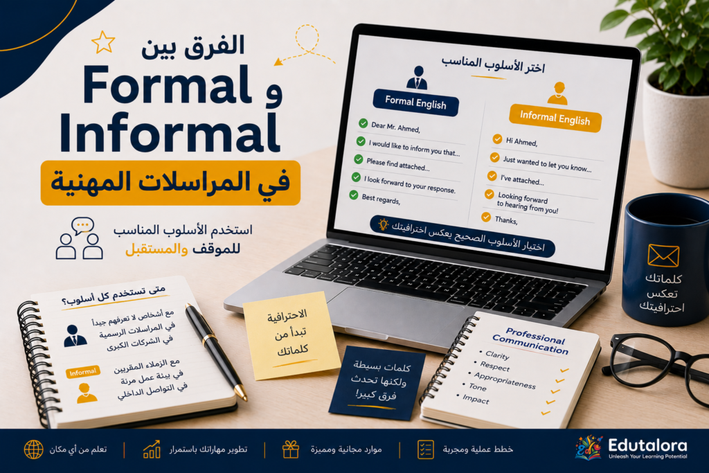 الفرق بين Formal وInformal English في المراسلات المهنية