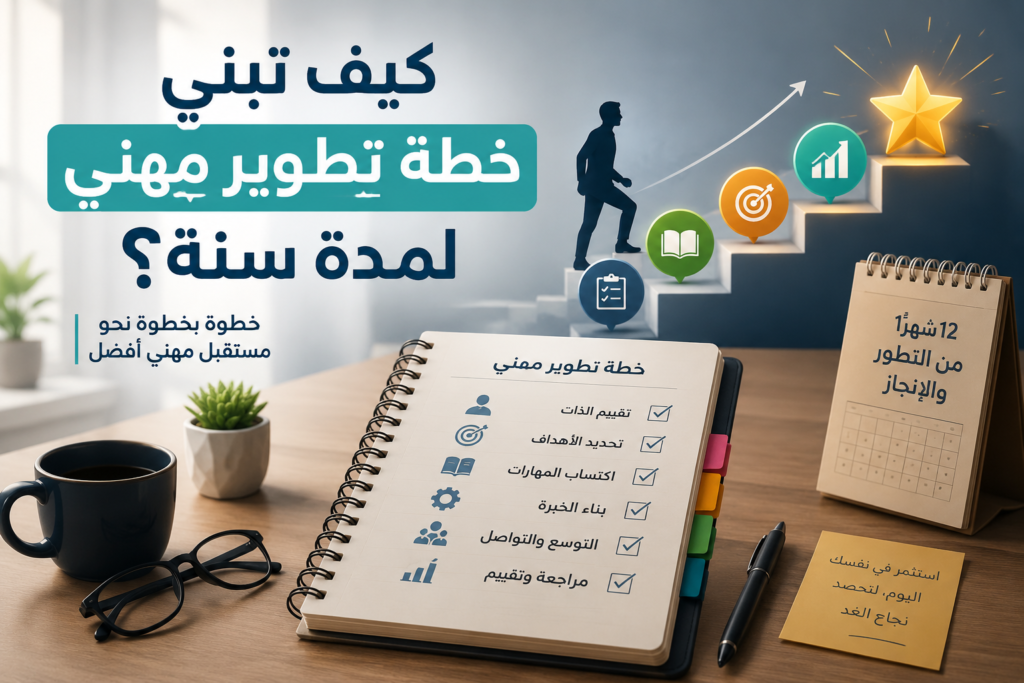 كيف تبني خطة تطوير مهني لمدة سنة؟