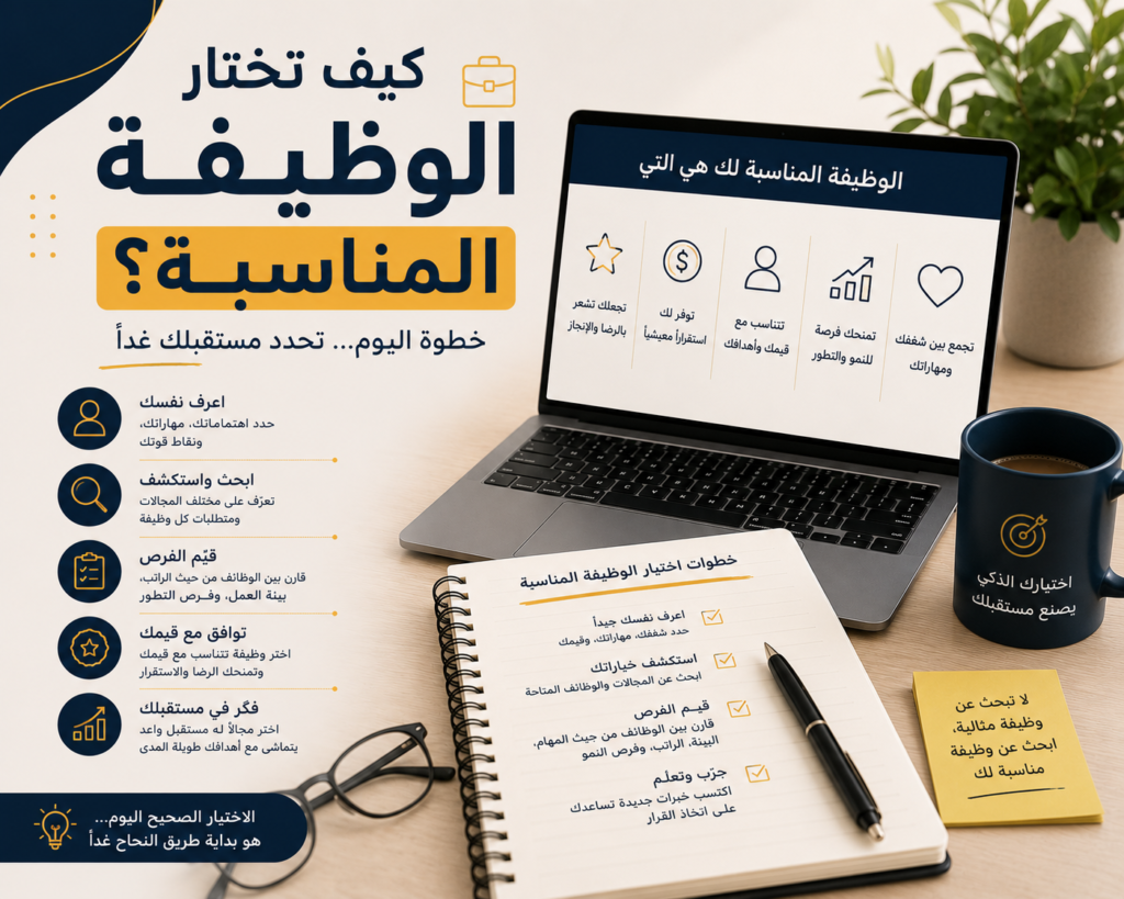 كيف تختار الوظيفة المناسبة؟
