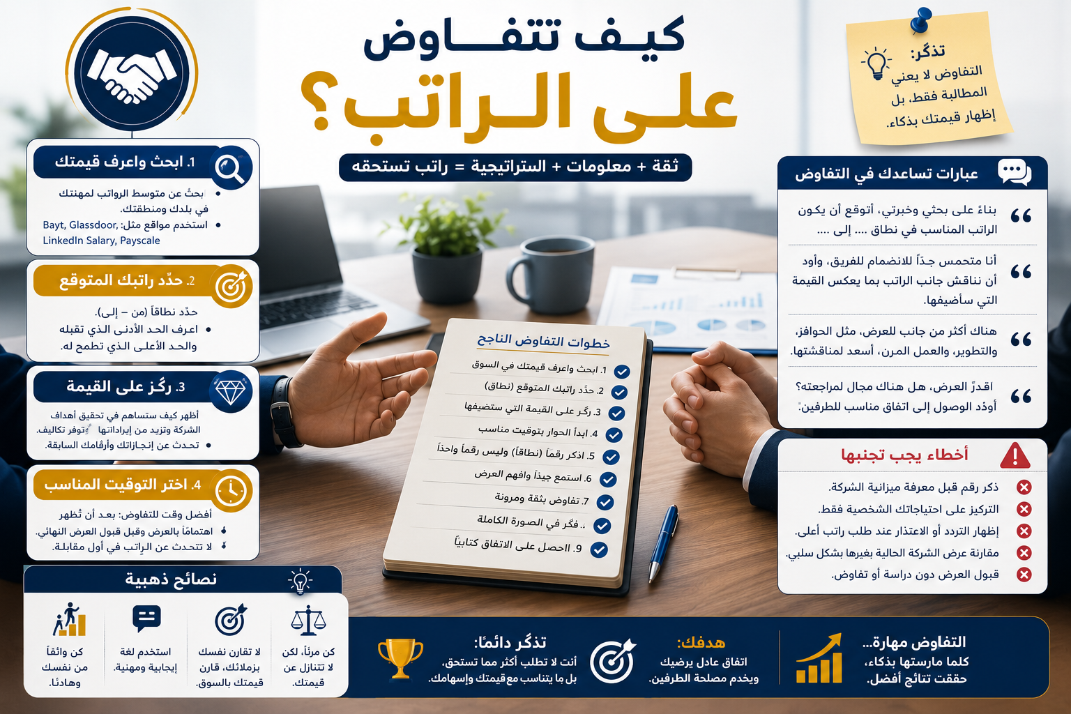 كيف تتفاوض على الراتب؟