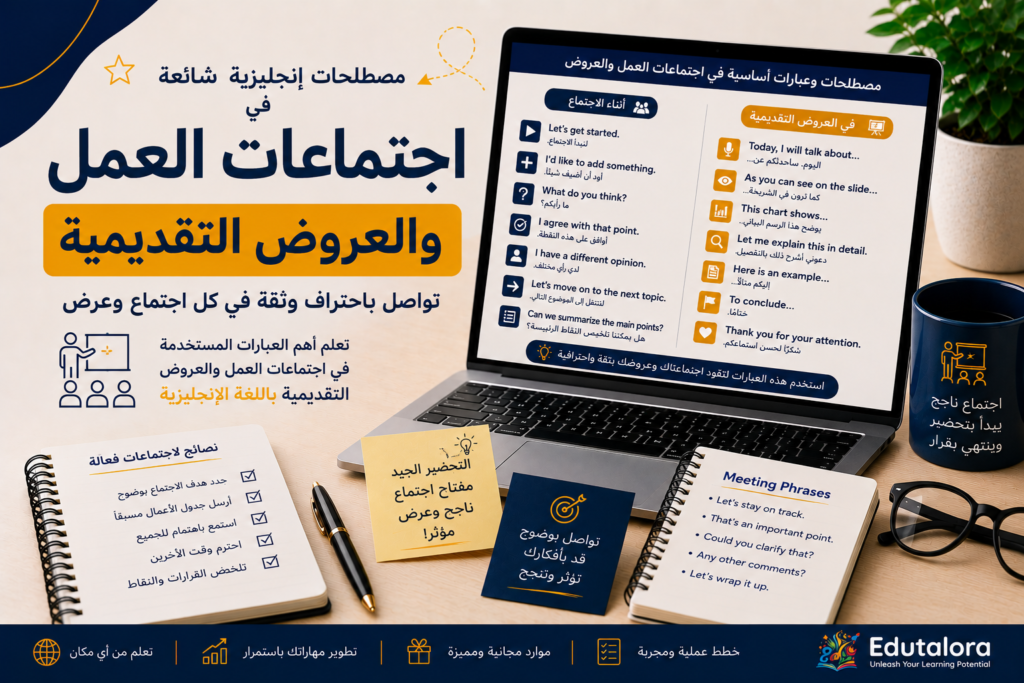 كيف تكتب وتقدم Presentation تقني احترافي بالإنجليزي؟