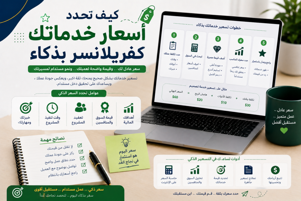 كيف تحدد أسعار خدماتك كفريلانسر بذكاء؟
