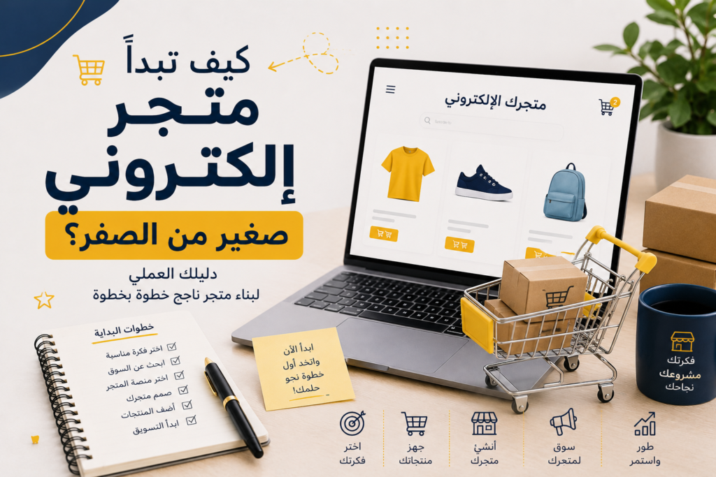 كيف تبدأ متجر إلكتروني صغير من الصفر؟