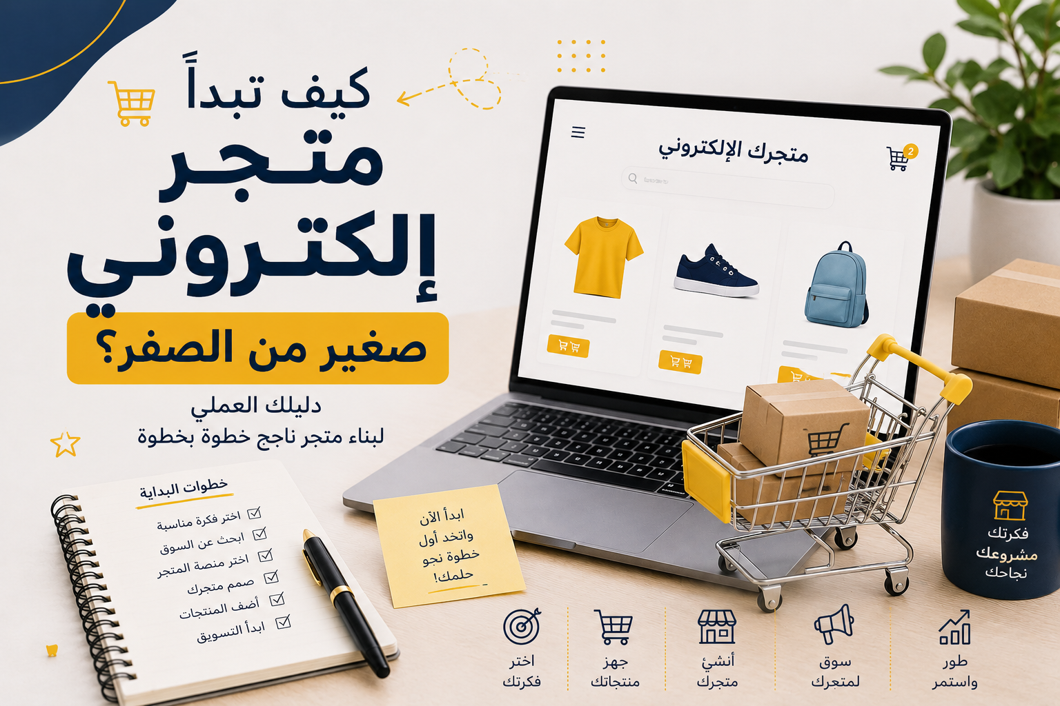 كيف تبدأ متجر إلكتروني صغير من الصفر؟