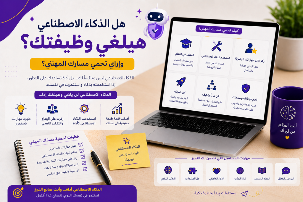 هل الذكاء الاصطناعي هيلغي وظيفتك؟ وإزاي تحمي مسارك المهني